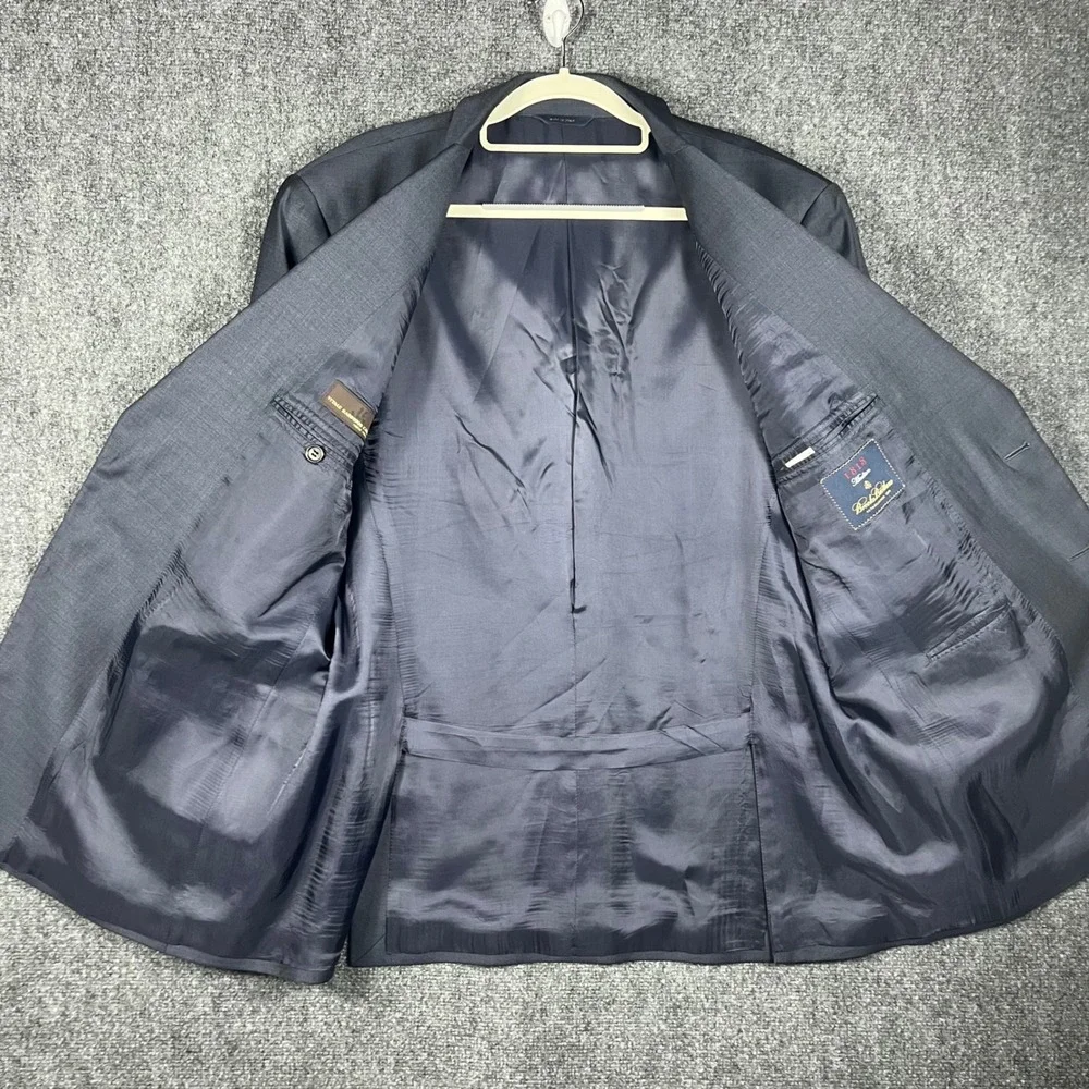 Brooks Brothers 1818 Madison Blazer Mens 44R Navy‎ Blue Vitale Barberis Canonico